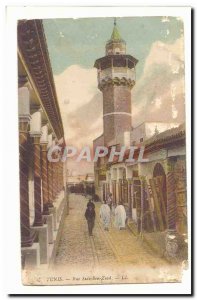 Tunisia Tunis Postcard Old Rue Sidi Ben Ziad