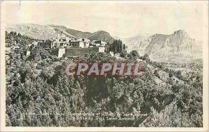 Postcard Moderne Saint Paul Vue Generale and Baou of Saint Jeannet