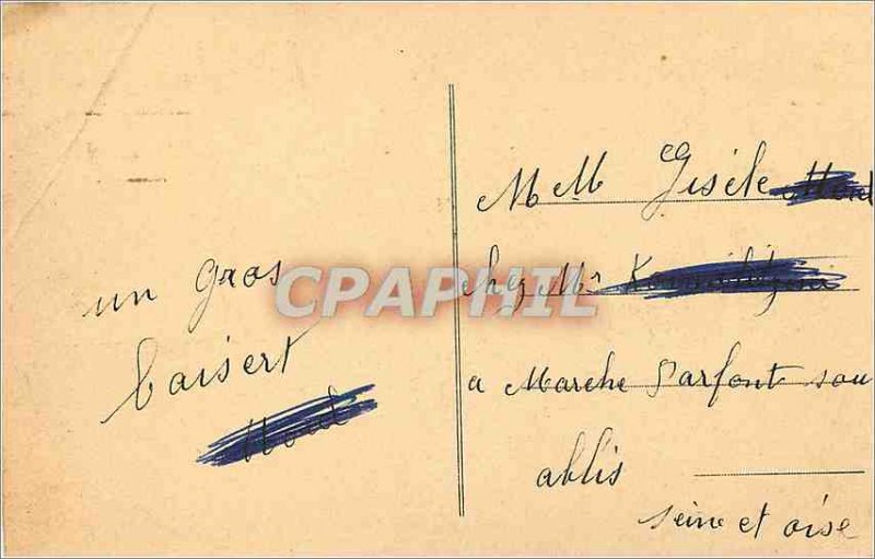 Postcard Old Vichy a Corner Park