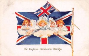 England Greetings Baby Girls Tuck Vintage Postcard AA70496