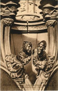 CPA La Cathédrale AMIENS Stalles du Choeur 2 bons Vieux (17338)