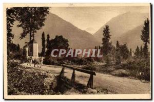 Argeles Postcard Old Road Beaucens (bottom throat of Cauterets)