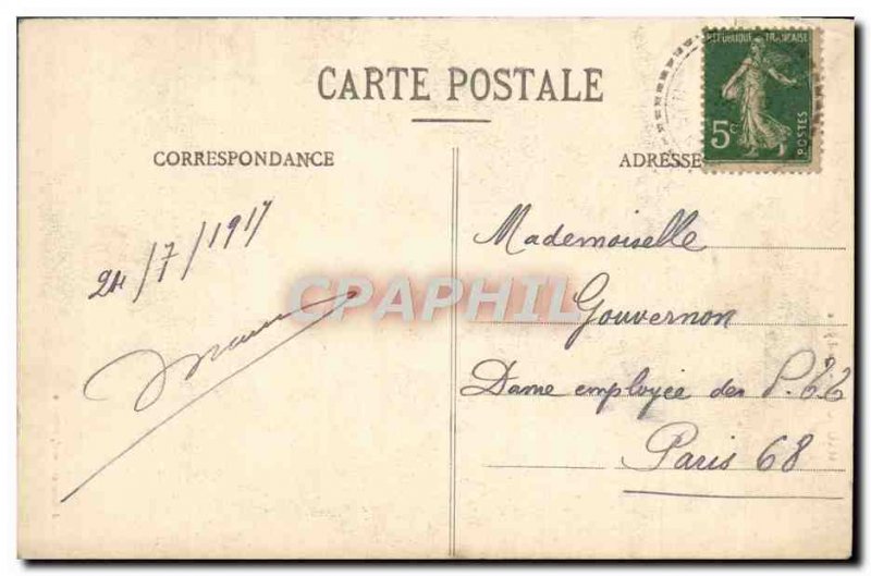 Old Postcard Chaumont Le Lycee