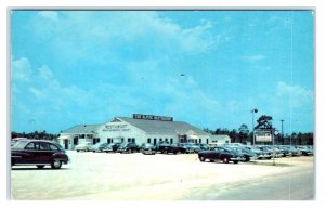 TIFTON, GA GEORGIA ~ Roadside ALPINE Restaurant c1940s Cars Tift County Postcard