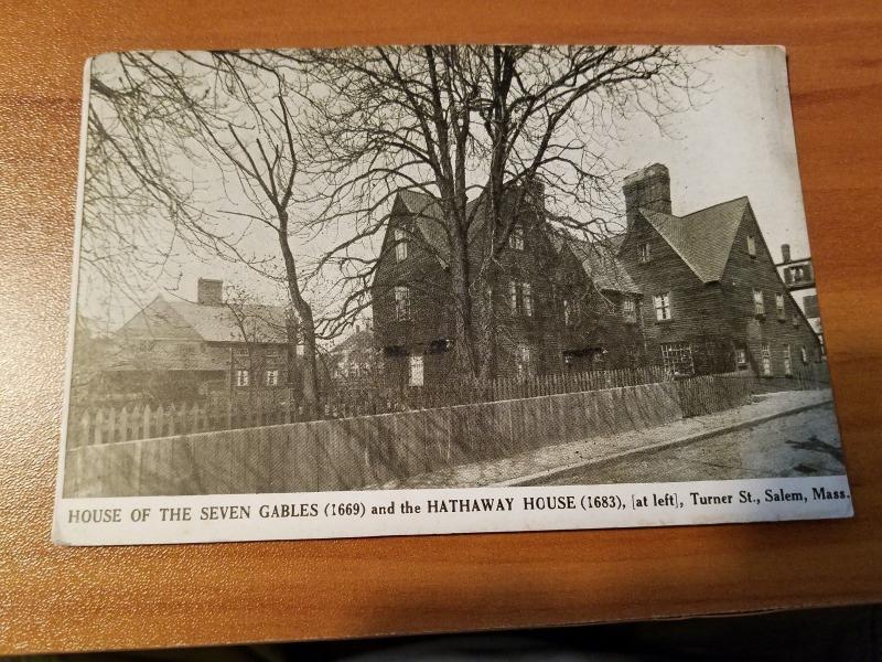 Antique Postcard, The House of the Seven Gables, Salem, Mass Photo Print