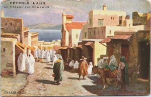 Morocco Casablanca Petrole Hahn Le Tresor des Cheveux Vintage Postcard C085