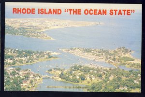Wickford, Rhode Island/RI Postcard, Aerial View Of Wickford Cove