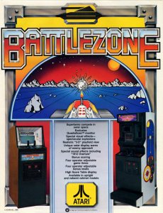 Battlezone Arcade FLYER 1980 Original NOS Video Game Battle Zone Retro Art Promo