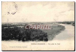 Old Postcard Tonnay Charnete Bridge View taken