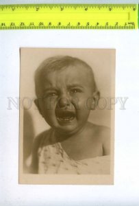 198555 AVANT-GARDE Crying Baby Vintage PHOTO 1934 GERSHMAN