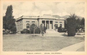 Richter's Drug Store Postcard Azusa CA Public Library
