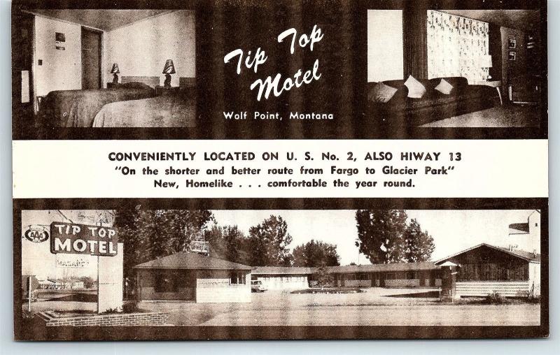 Postcard MT Wolf Point Tip Top Multiview Interior R29