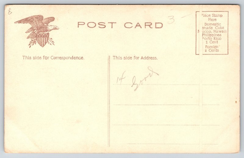 State Capitol~Building From Below & Seal Jackson Mississippi~IPCC Vintage Postca