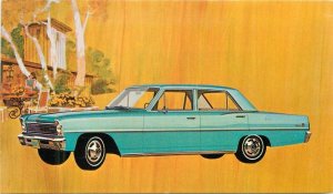 1966 Chevy II Nova Scotia artist impression Postcard 22-9563