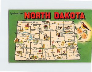 Postcard Greetings from North Dakota USA