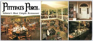 Pittypat's Porch Restaurant Atlanta Georgia Postcard Multi-View Chrome
