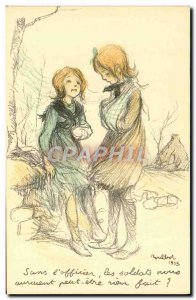 Postcard Old illustrator Poulbot