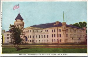 USA Armory University Of Minnesota Minneapolis Vintage Postcard 09.44