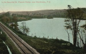 Vintage Postcard 1900's Beautiful St. Francis Valley Sherbrooke Quebec Canada