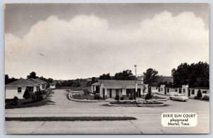 Dixie Sun Court Playground Martel Tennessee TN Roadway & Grounds View Postcard