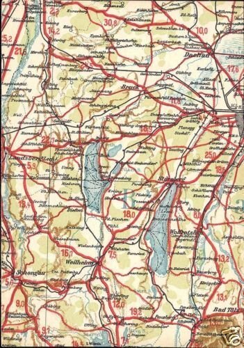 germany, STARNBERG BRUCK, Bavaria, MAP postcard (1940s) 