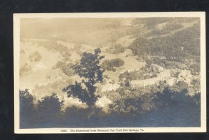 RPPC HOT SPRINGS VIRGINIA THE HOMESTEAD MONTAIN TOP REAL PHOTO POSTCARD