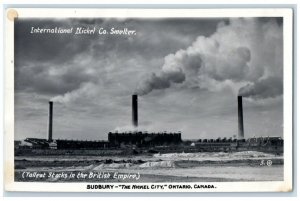c1920's International Nickel Co. Nickel City Sudbury Ontario RPPC Photo Postcard