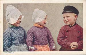 Children of Volendam, Netherlands in Native Costume - DB