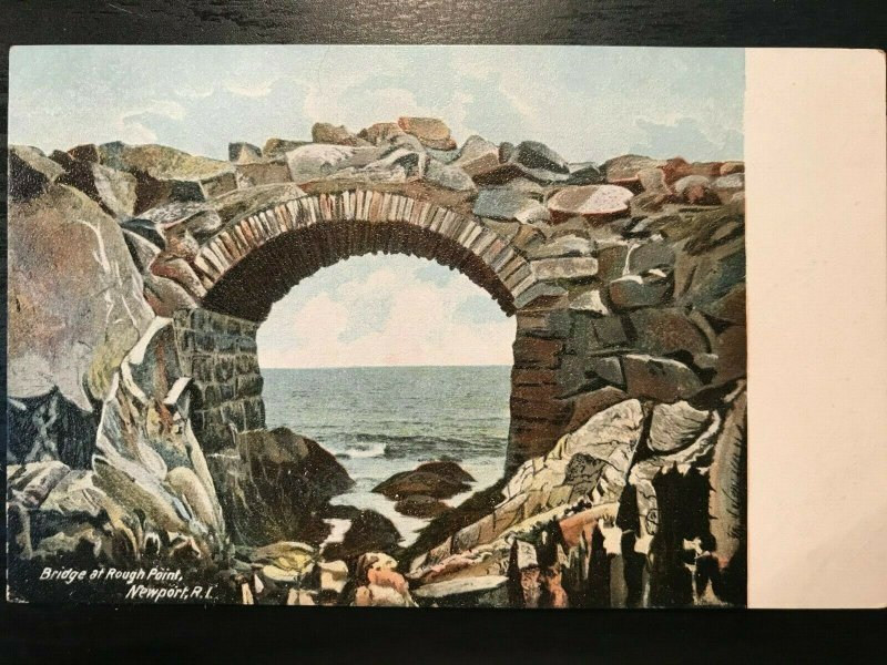 Vintage Postcard 1901-1907 Bridge at Rough Point Newport Rhode Island