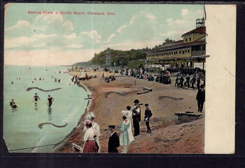 Bathing Scene at Euclid Beach,Clveland,OH BIN