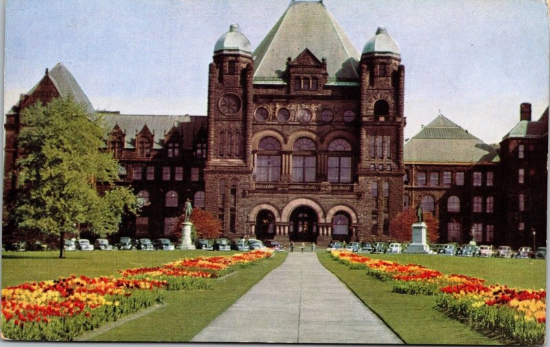 Provincial Parliament Buildings Queens Park Toronto Ontario Chrome Postcard VTG