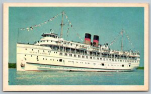 Steamboat  North American  Great Lakes   Postcard