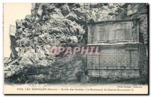 Ladders - Caves Entrance - Charles Emmanuel II Monument - Old Postcard