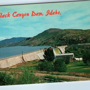 c1960s Gem County, ID Idaho Black Canyon Dam Greetings Payette River PC Ida A235
