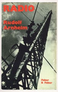 Radio Rudolf Arnheim 1930s Book Postcard