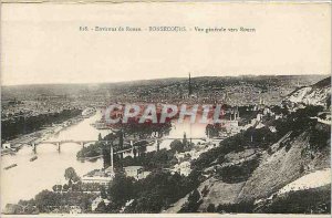 Postcard Old Surroundings of Rouen Bonsecours Vue Generale to Rouen