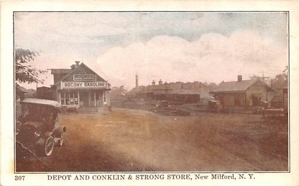 Depot & Conklin & Strong Store in New Milford, New York
