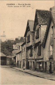 CPA Fougeres Place du Marchix (1236553)