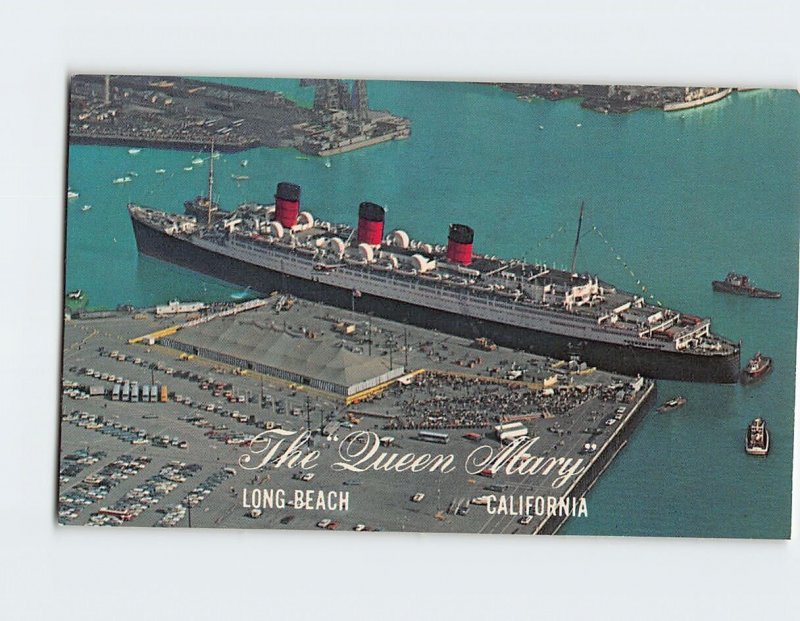 Postcard The Queen Mary, Long Beach, California