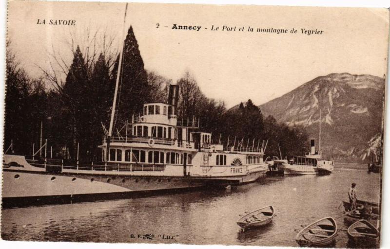 CPA ANNECY - Le Port et la montagne de Veyrier (252098)