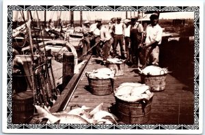 Postcard - Fresh Fish Daily, The Admiral Semmes - Mobile, Alabama