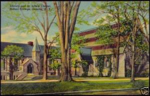 Geneva, N.Y., Hobart College, Library & Chapel (1930s)