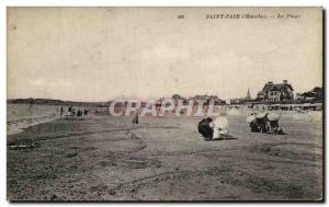 Old Postcard Saint Pair The Beach