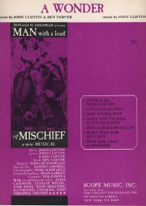A Wonder Mischief The Musical John Clifton XL Sheet Music
