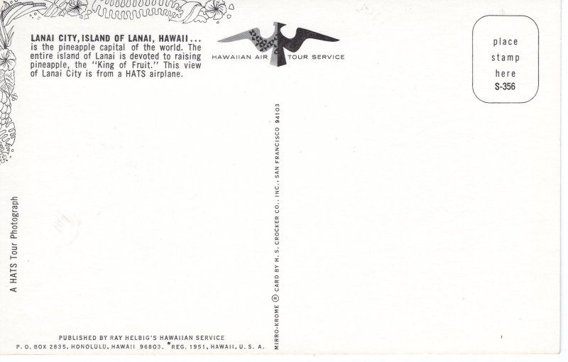 US    PC5225 LANAI CITY, LANAI, HAWAII