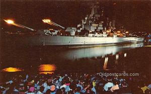 Iwo Jima Bombardment, USS North Carolina Battleship Memorial, Wilmington, NC,...