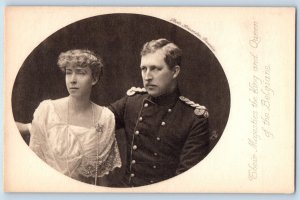 Belgium Postcard Majesties King and Queen of Belgians c1910 Oilette Tuck Art