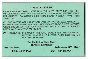 Charles Barkley Ogdensburg N. Y. Vintage Comic Business QSL Card #10