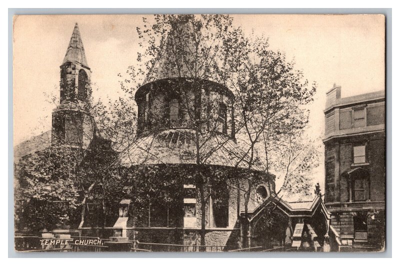 Postcard Temple Church London England?
