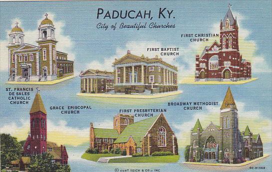 Kentucky Paducah Beautiful Churches Multi View
